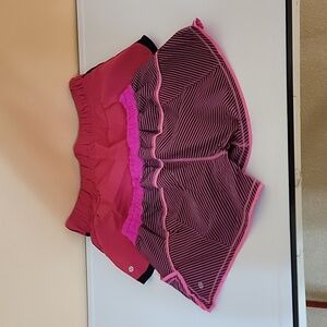 Lululemon size 10 running shorts pink